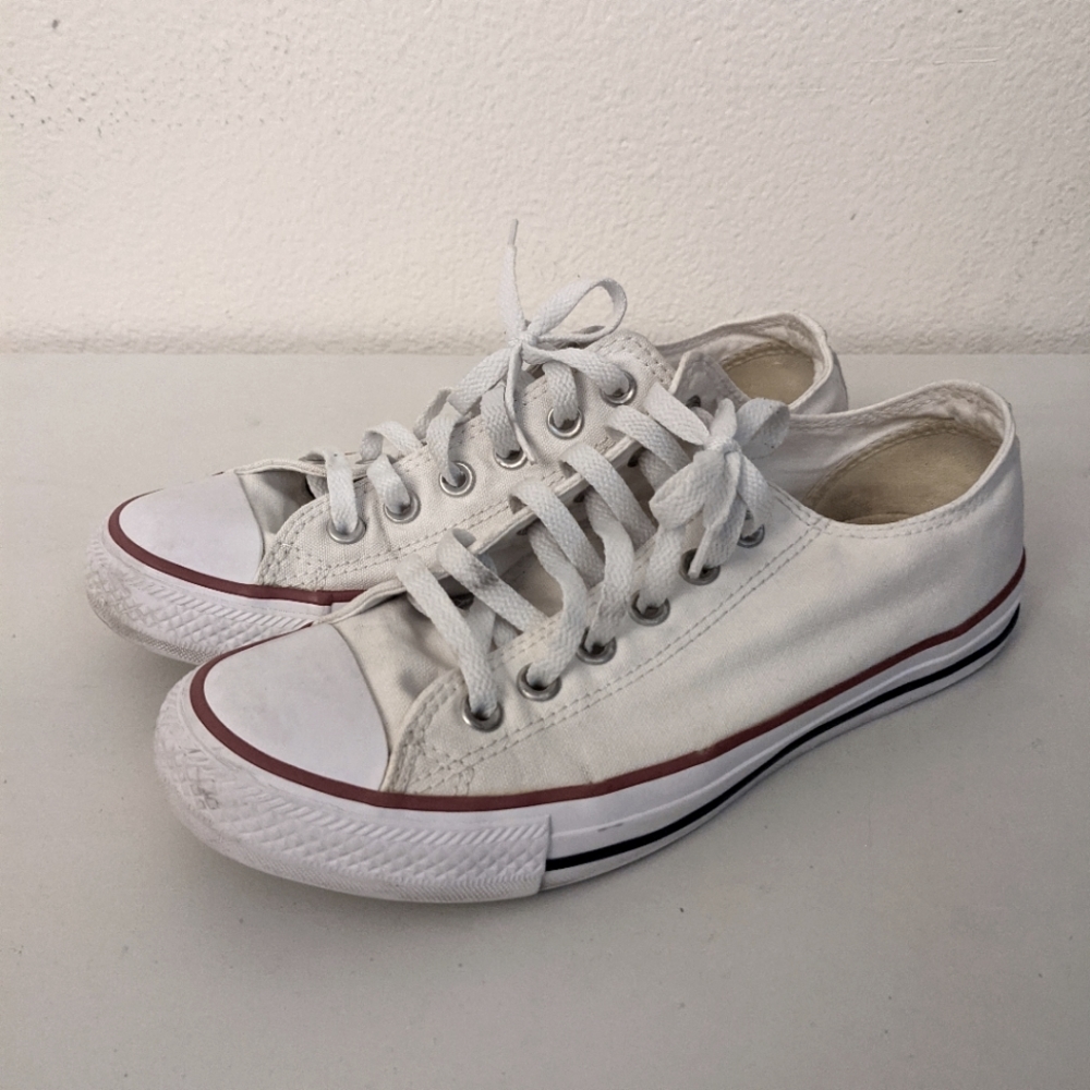 Classic White Low Top Converse
